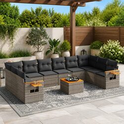 Warm and Inviting 11-Piece Outdoor Lounge Set