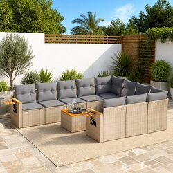 Reliable 11-Piece Garden Sofa Set with Comfort in Mind