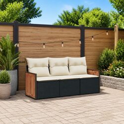 Comfortable 3 Piece Outdoor Sofa Set with Cushions