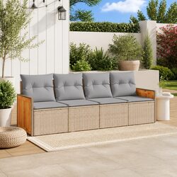 Value Garden Sofa Set 4 Piece with Removable Covers