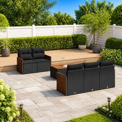 Warm and Inviting 6-Piece Outdoor Sofa Set