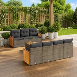 Comfortable 8 Piece Outdoor Sofa Set with Value