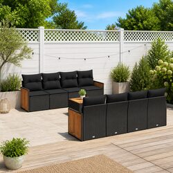 Comfortable and Durable 9 Piece Garden Sofa Set