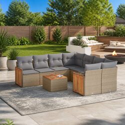 Comfort and Value in a 9 Piece Outdoor Sofa Set