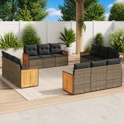 Comfort and Value in a 12-Piece Grey Sofa Set for Outdoors