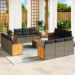 Comfortable 13-Piece Garden Sofa Set with Easy Maintenance
