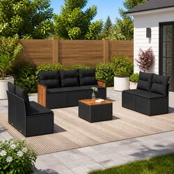 Comfort Meets Value with Our 8 Piece Garden Sofa Set