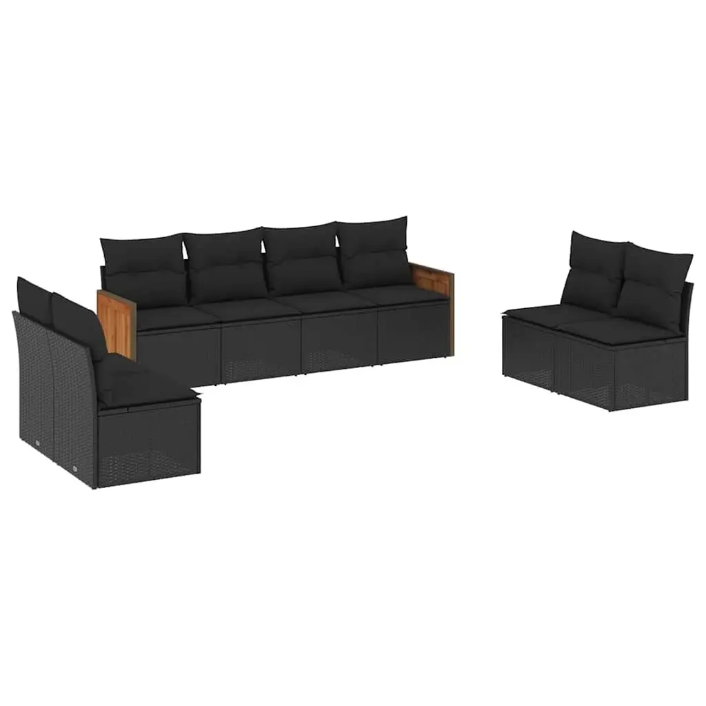 8-Piece Garden Sofa Set with Cushions
