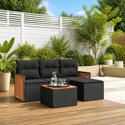 Comfort and Quality with This 5-Piece Garden Sofa Set