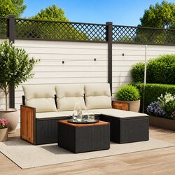 Comfortable 5 Piece Garden Sofa Set: Ideal for Your Patio