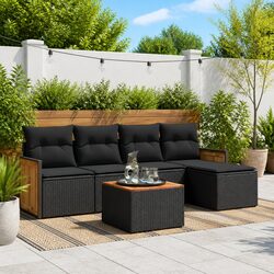 Comfortable and Durable 6 Piece Garden Sofa Set
