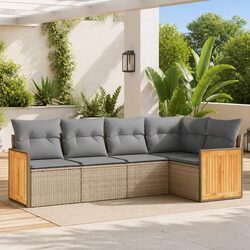 Comfortable and Versatile 5 Piece Garden Sofa Set