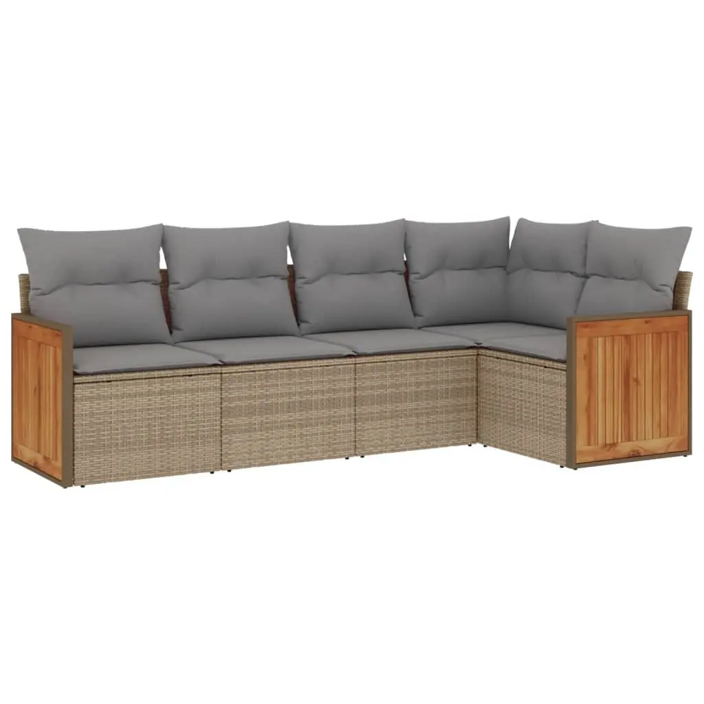 5 Piece Garden Sofa Set