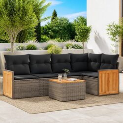 Reliable 6-Piece Garden Sofa Set with Easy Maintenance