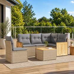 Comfortable and Durable 6 Piece Outdoor Sofa Set