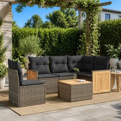 Reliable 6-Piece Garden Sofa Set for Relaxation