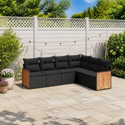 Comfortable and Durable 6 Piece Garden Sofa Set