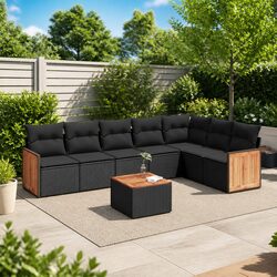 Comfortable and Versatile 8-Piece Garden Sofa Set