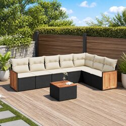 Comfortable and Practical 8-Piece Patio Sofa Set