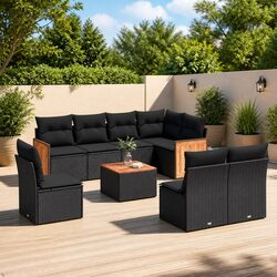 Comfortable and Affordable 9-Piece Garden Sofa Set
