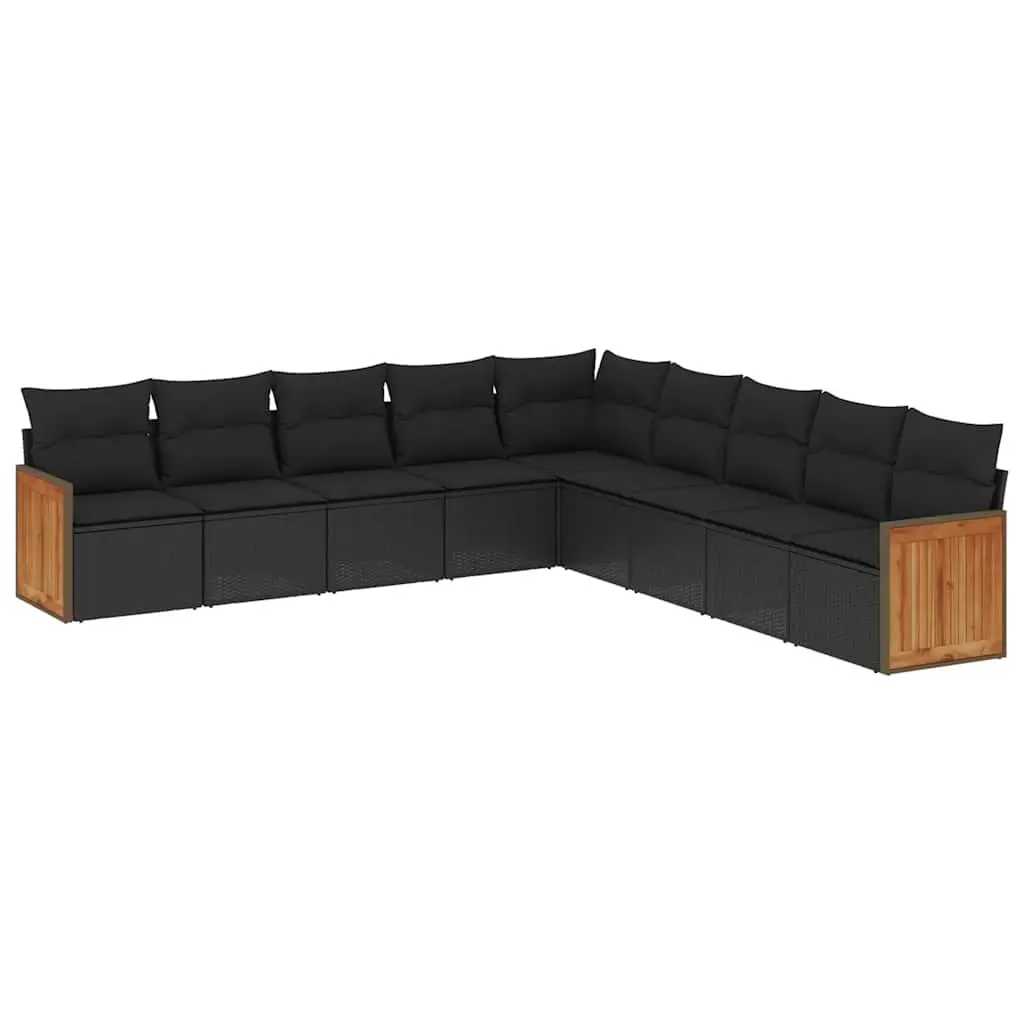 Black Sofa Set for Outdoor Relaxation