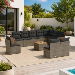 Comfortable and Practical 11-Piece Garden Sofa Set