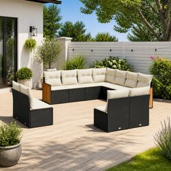 Practical and Value-Driven 11 Piece Garden Sofa Set