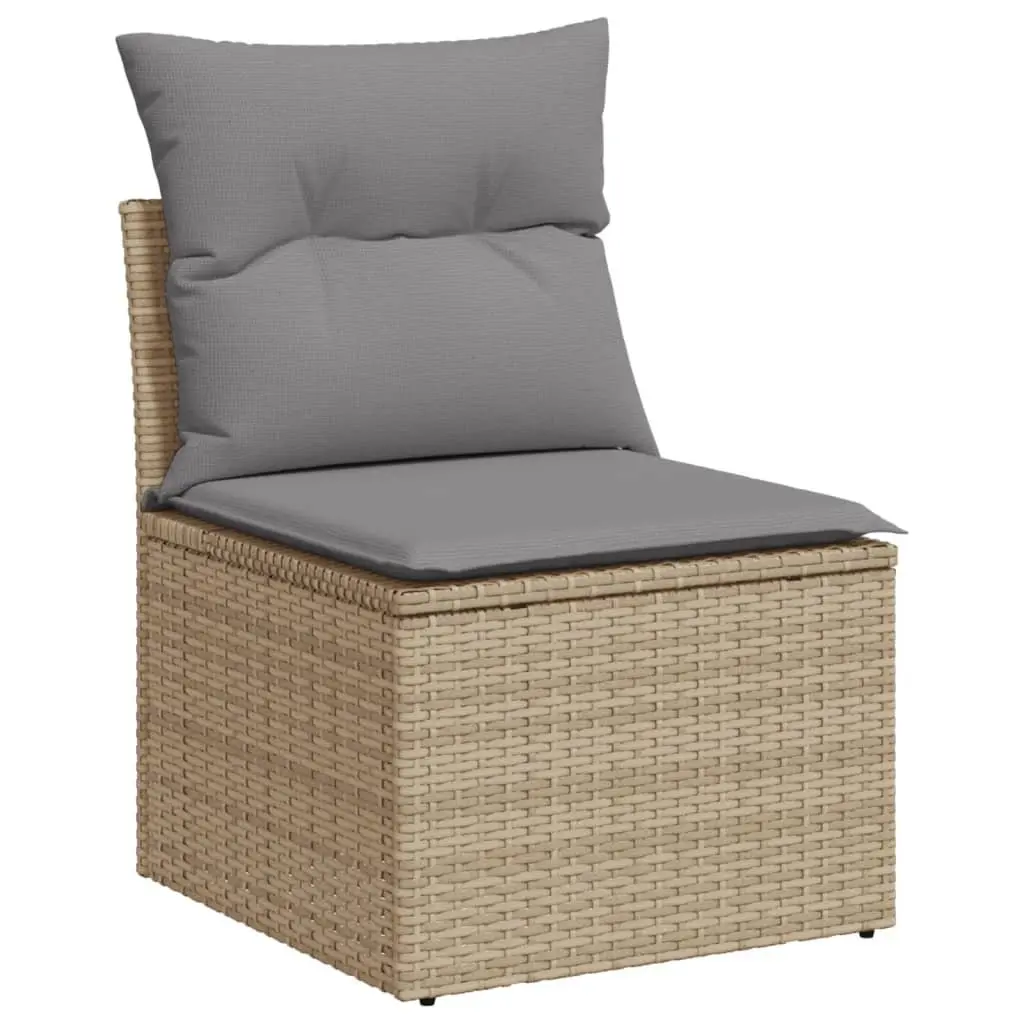 Beige Rattan 12-Piece Outdoor Sofa Set