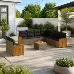 Comfortable and Practical 10-Piece Garden Sofa Set