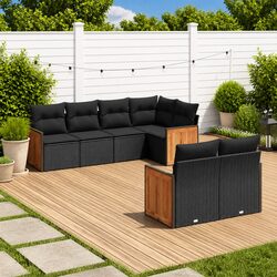 Comfortable and Practical 7 Piece Garden Sofa Set for You
