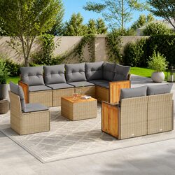 Comfortable 9-Piece Outdoor Sofa Set with Easy Maintenance