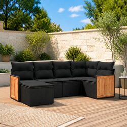 Comfort Meets Value in This 6-Piece Garden Sofa Set