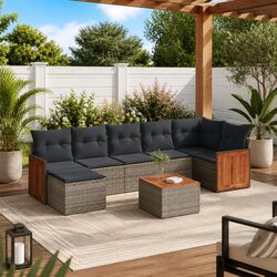 Comfortable 8 Piece Outdoor Sofa Set for Lasting Enjoyment