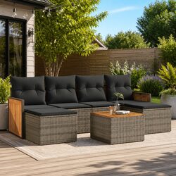 7 Piece Garden Sofa Set: Comfort and Practicality Combined