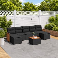 Comfort and Quality: 8 Piece Garden Sofa Set with Cushions
