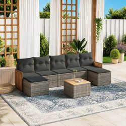 Comfortable and Affordable 8 Piece Garden Sofa Set