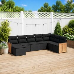Comfortable and Practical 8-Piece Garden Sofa Set