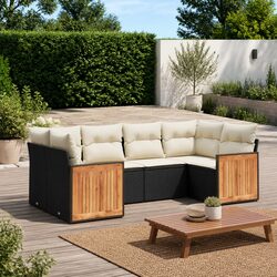 Comfortable Black Rattan Sofa Set – Value and Practicality