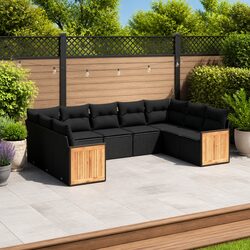 Reliable 9 Piece Modular Sofa Set with Comfortable Cushions