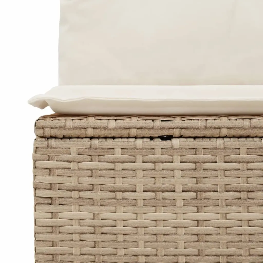 9 Piece Garden Sofa Set Outdoor Furniture Cushions Grey Rattan