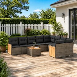 Comfort and Value in a 10-Piece Garden Sofa Set