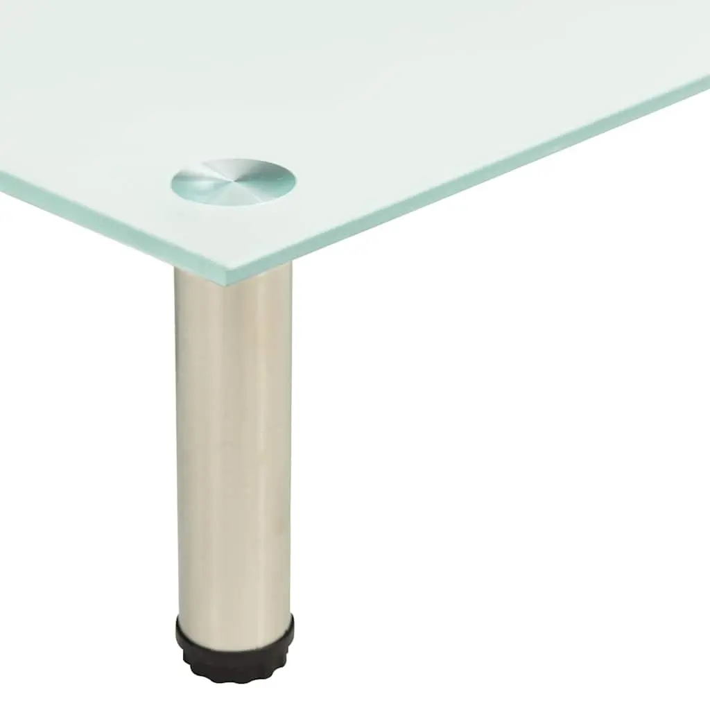 Tempered Glass TV Stand Media Console Table Unit 80 x 35 x 17 cm Transparent