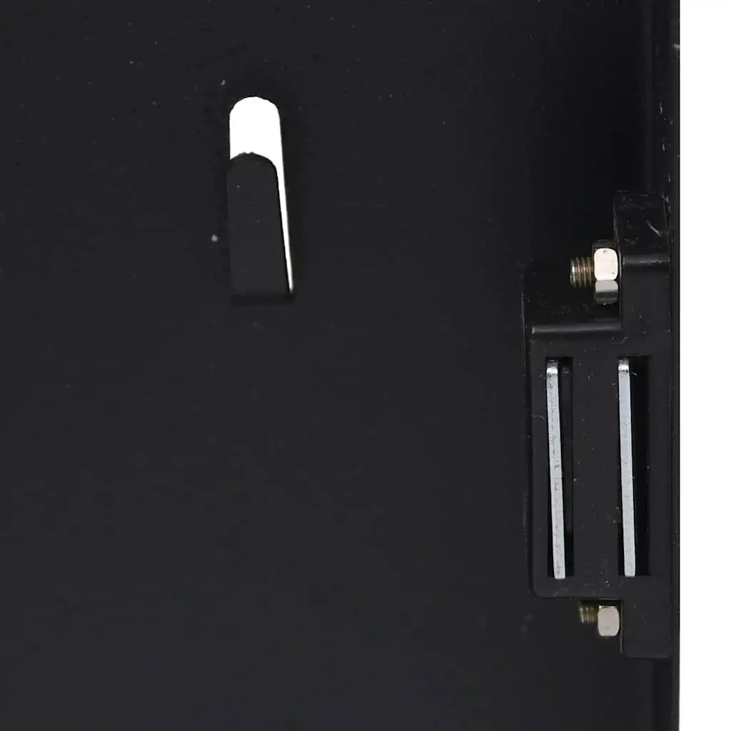Key Box with Magnetic Board Black 35x35x4 cm Wall Mounted Lockable Cabinet