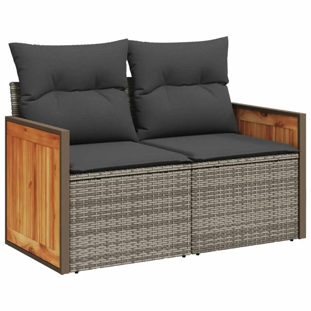 10 Piece Grey Garden Sofa Set