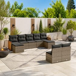 Comfortable and Durable 9 Piece Garden Sofa Set