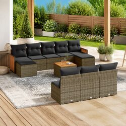 Reliable 11-Piece Garden Sofa Set for Outdoor Comfort