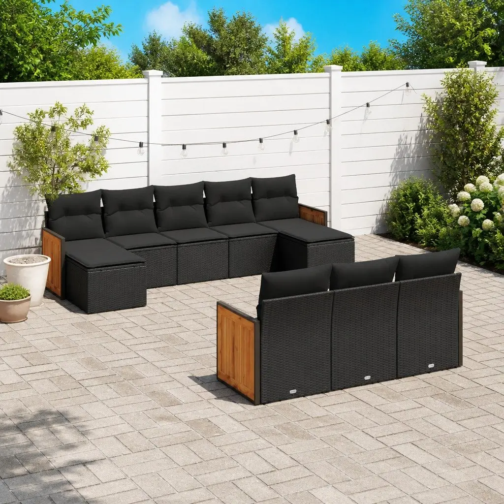 10 Piece Garden Sofa Set with Comfort in Mind