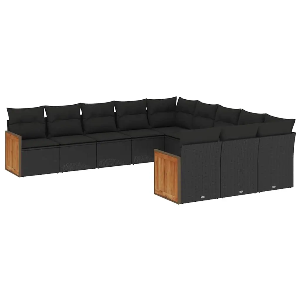11 Piece Garden Sofa Set with Cushions