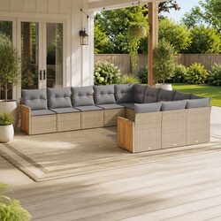 Comfortable 11 Piece Garden Sofa Set - Perfect for Outdoors