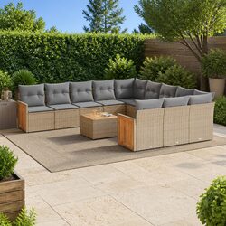 Practical 12-Piece Outdoor Sofa Set for Comfort